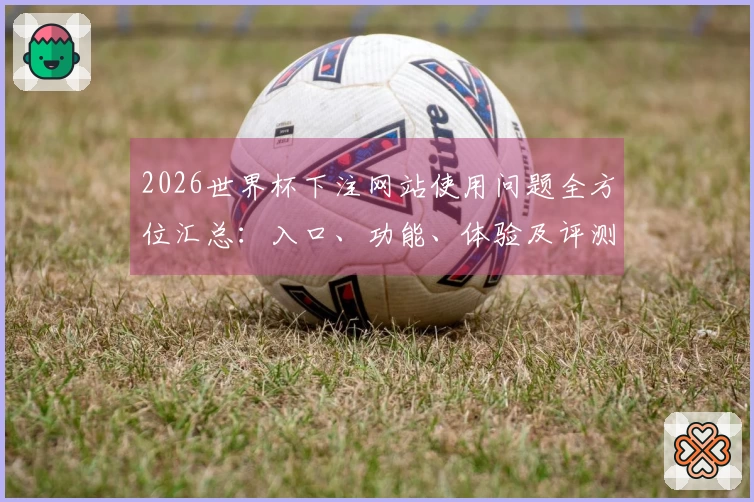 2026世界杯下注网站使用问题全方位汇总:入口、功能、体验及评测指南